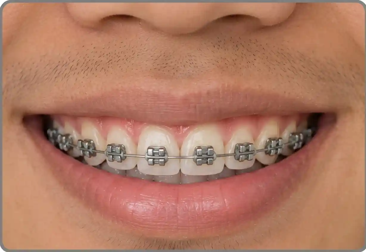 Metal braces treatment